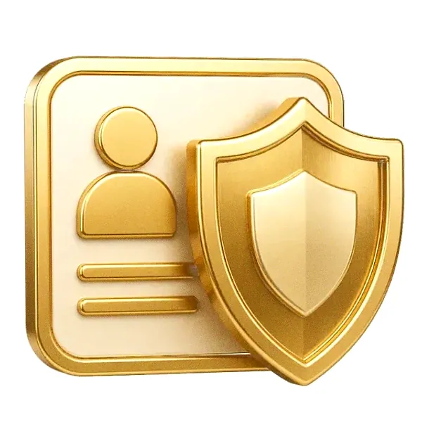 Shield and id card — Lucky Vegas