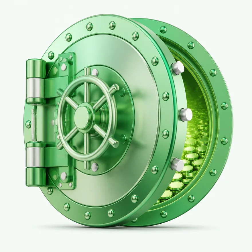 Round bank vault — Lucky Vegas