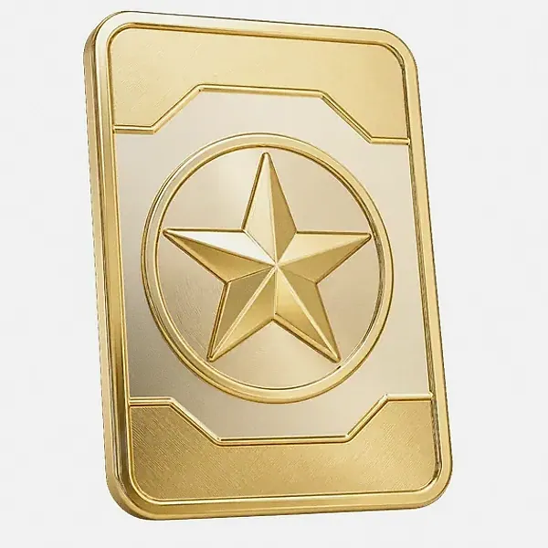 Star-emblem card — Lucky Vegas