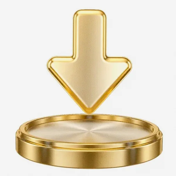 Downward arrow button — Lucky Vegas
