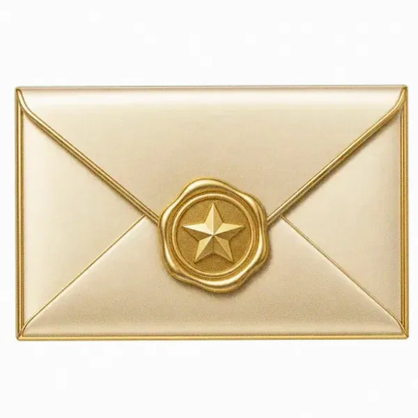 Sealed wax envelope — Lucky Vegas