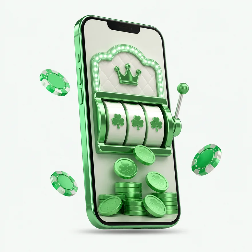 Smartphone with glowing screen — Lucky Vegas