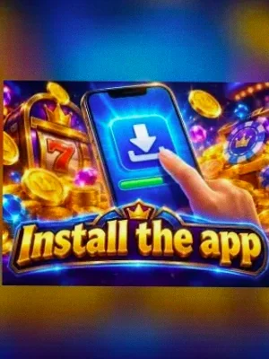 Install the app at Lucky Vegas