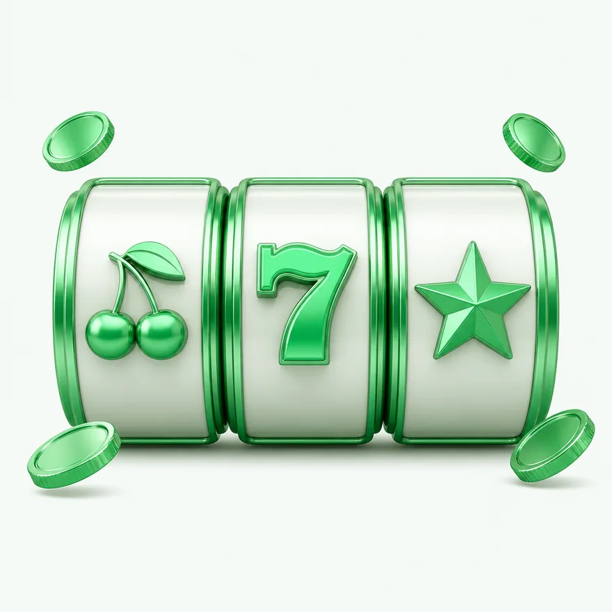 Three slot reels — Lucky Vegas