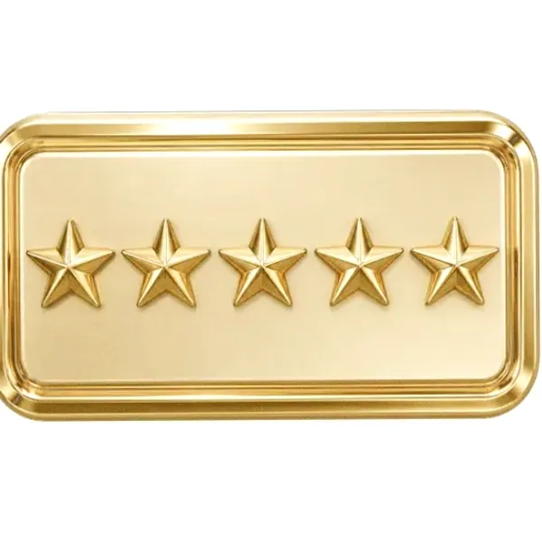 Five-star rating plaque — Lucky Vegas