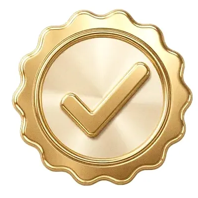 Checkmark badge — Lucky Vegas