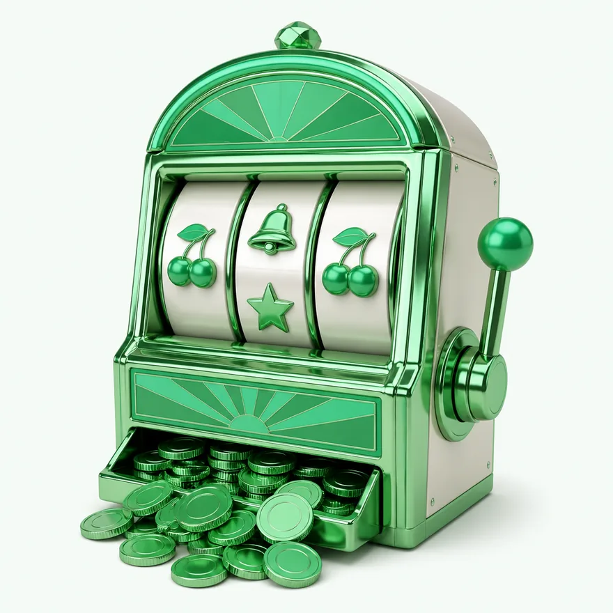 Spinning slot machine — Lucky Vegas