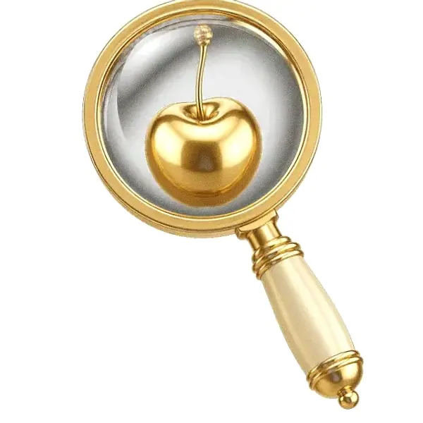 Cherry magnifying glass — Lucky Vegas