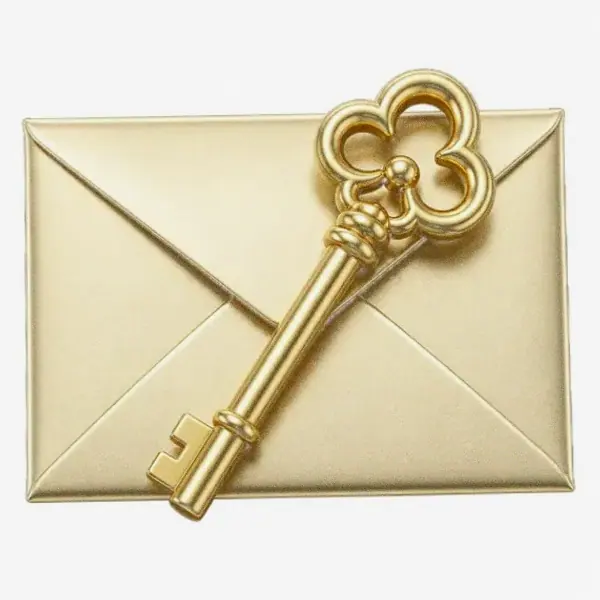 Key on envelope — Lucky Vegas